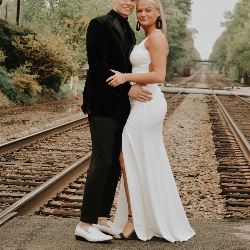 white prom dress